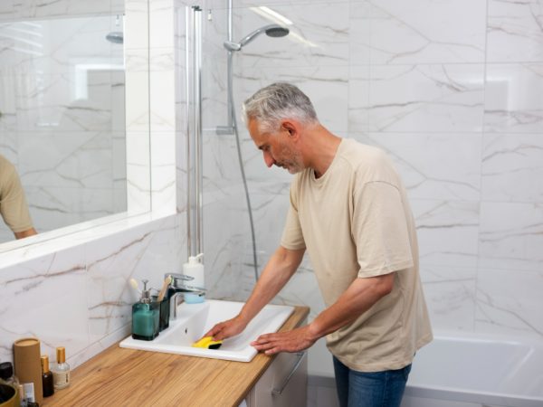 terrazzo bathroom