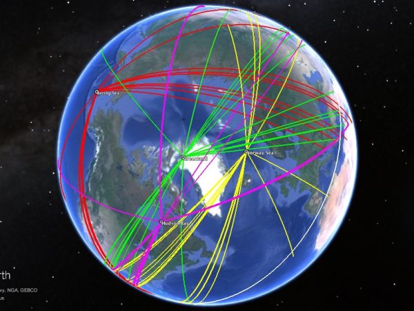 Hudson Bay to North Pole in Miles
