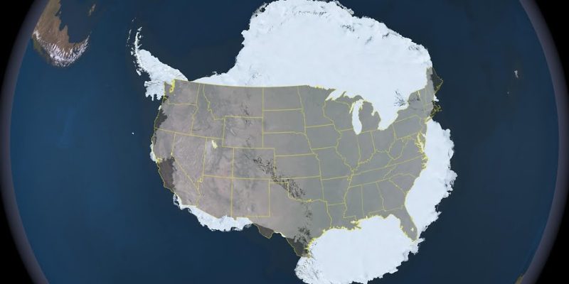 Size of Antarctica Compared to the Rest of the World