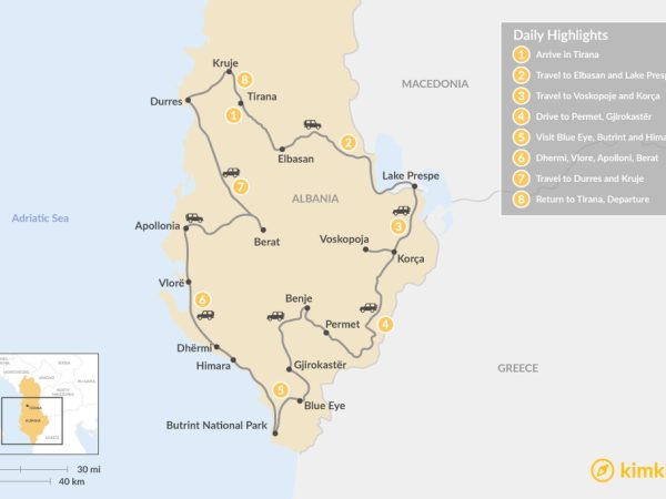 Albania Itinerary