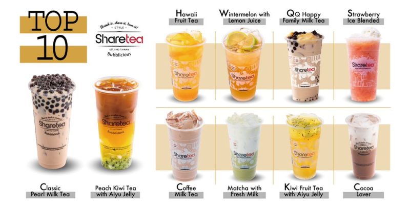 Sharetea Menu Singapore