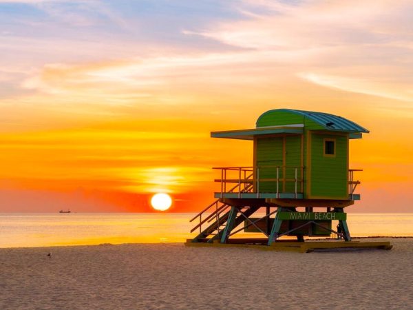 Warm Beaches in February USA