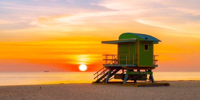 Warm Beaches in February USA