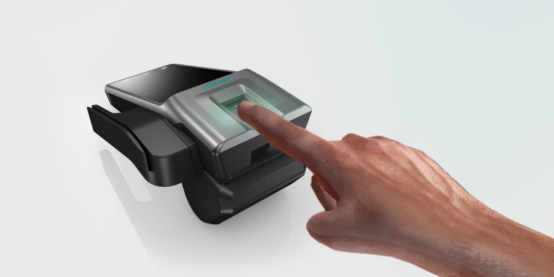 Thumbprint Time Card Machine