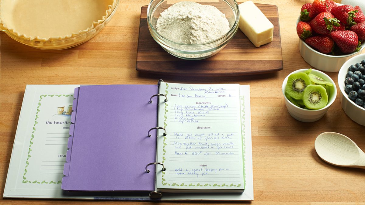 Recipe Book Categories