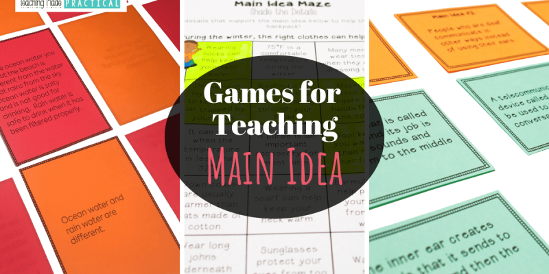 Main Idea Games