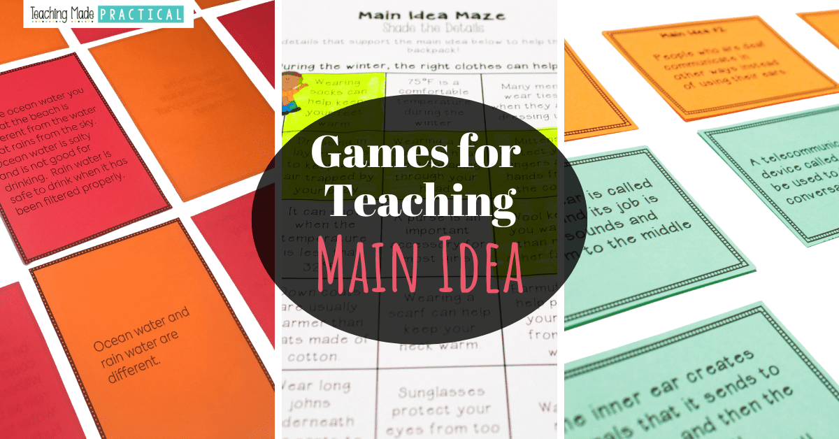 Main Idea Games