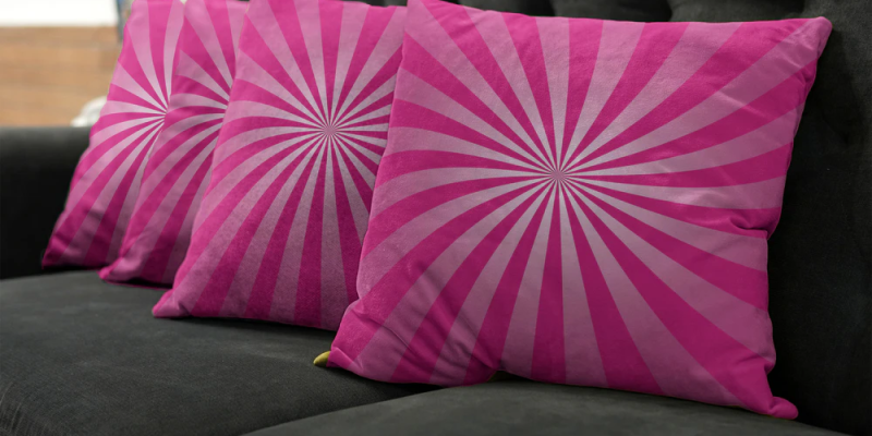 hot pink throw pillows