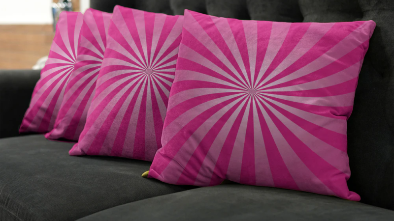hot pink throw pillows