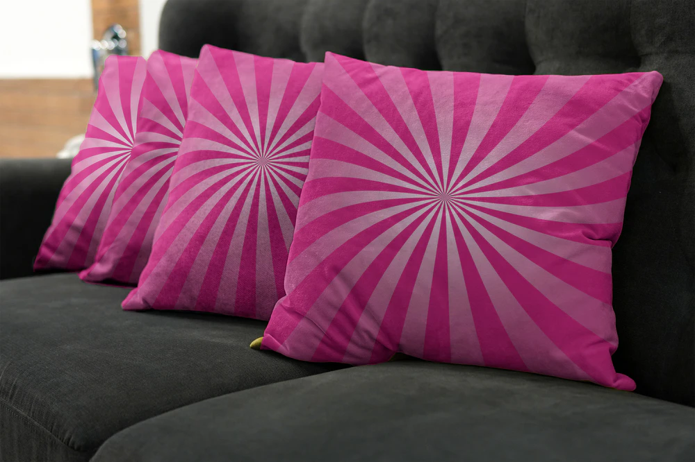 hot pink throw pillows